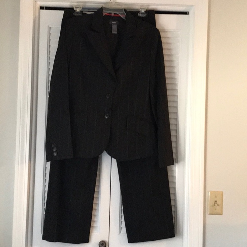 MEXX Black suit with red pin stripes